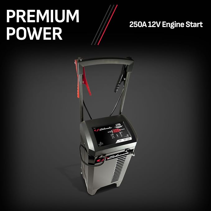Schumacher Electric Wheeled Battery Charger and Engine Starter, Fully Automatic - Image 5