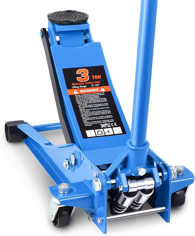 DNA MOTORING Low Profile Hydraulic Trolley Service/Floor Jack, 3 Ton Capacity by DNAMOTORING-Tools