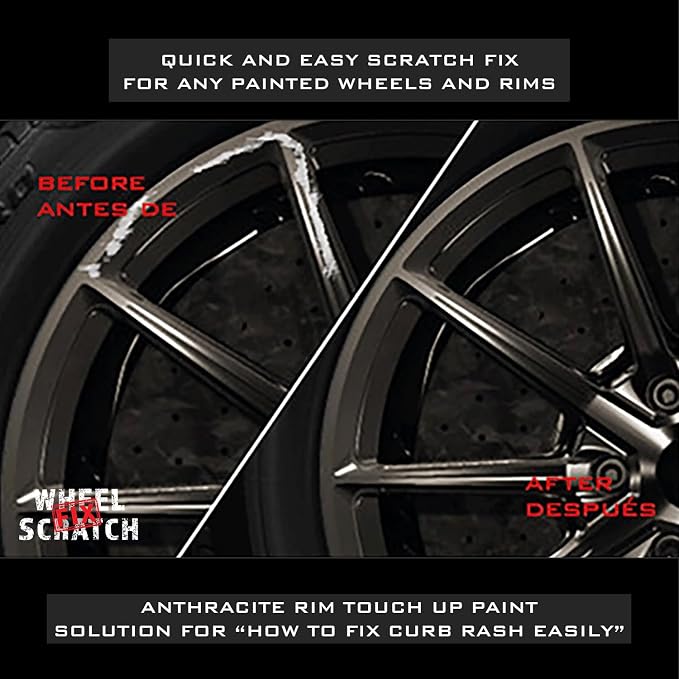 Anthracite Gray Rim Touch Up Paint Kit, Car Wheel Scratch Repair Kit, Wheel - Image 2