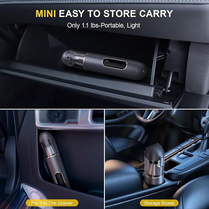 4-in-1 Handheld Cordless Car Vacuum – 19000PA, Brushless Motor, 2-in-1 Blow & - Image 8