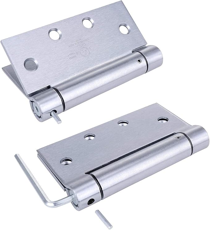 2 Pack - 4.5"x4.5" Stainless Steel Self Closing Reversible Door Hinge - Heavy - Image 5