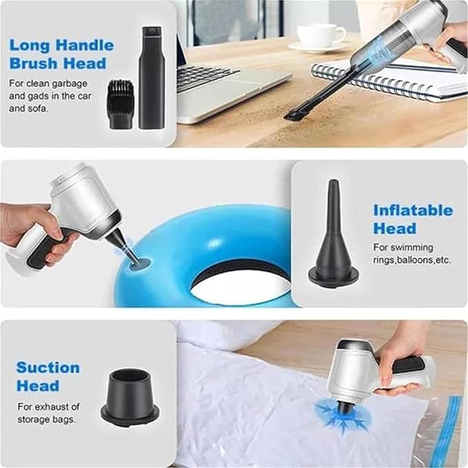 Itutn Car Vacuum/Blower, Itutn Wireless Handheld Car Vacuum Cleaner, Itutn 3 In - Image 5
