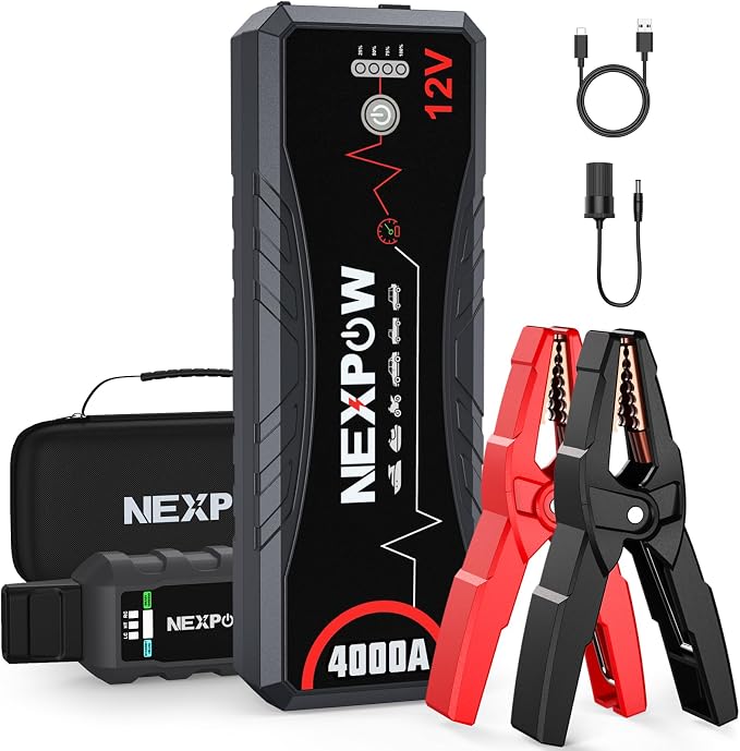 NEXPOW Car Jump Starter 4000A Car Battery Jump Starter Portable Pack by NEXPOW
