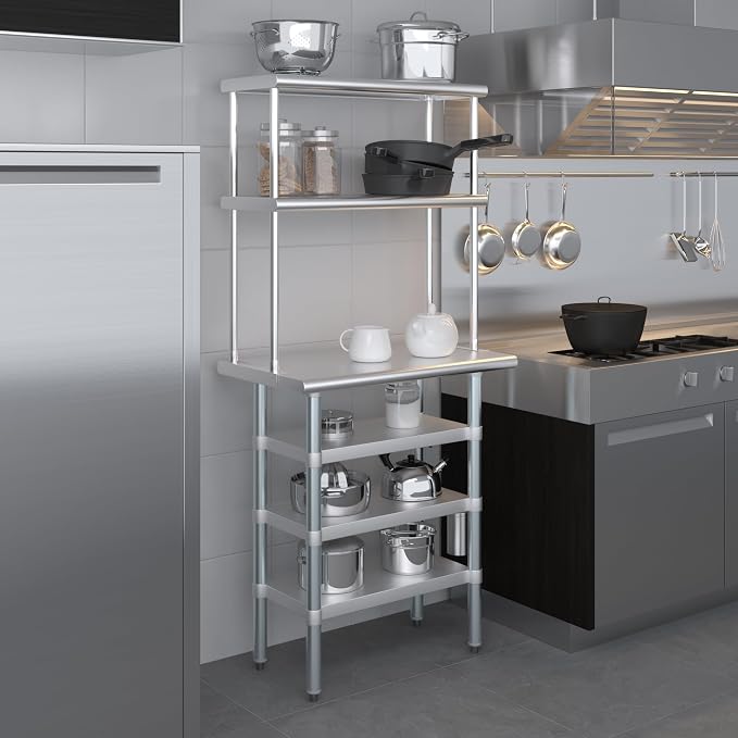 Amgood 18" x 30" Stainless Steel Work Table - Image 9