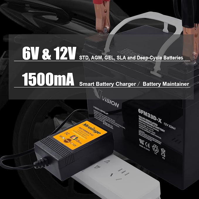 MBC015, 6V / 12V 1.5A Fully Automatic Trickle Battery Charger/Maintainer - Image 2