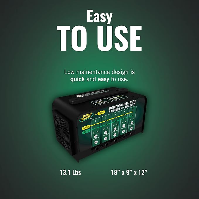 Battery Tender 5 Bank Multibank Charger - 20 AMP - Selectable 12V / 6V - Smart - Image 4