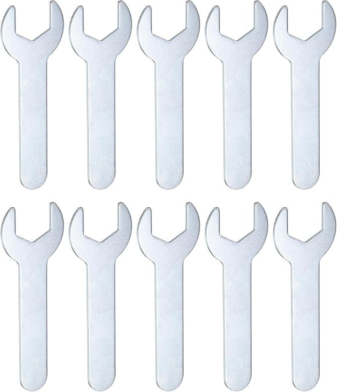 HARFINGTON 10pcs Small Wrench 14x70x1.5mm Metric U-Shaped Single Open Ended by HARFINGTON