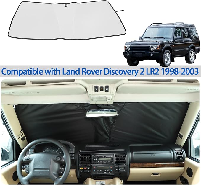 Windshield Sunshade Fit for Land Rover Discovery 2 LR2 1998-2003, Folding Car - Image 7