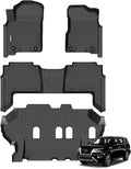 GINOWY-Floor Mats for Nissan Armada &Infiniti QX80 2019-2024 Bench Seating All by GINOWY