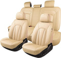 Car Seat Covers Full Set, Breathable and Waterproof Faux Leather Automotive by CarLuxor
