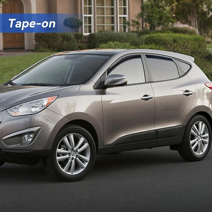 Window Visors Rain Guards for 2010 2011 2012 2013 2014 2015 Hyundai Tucson - Image 3