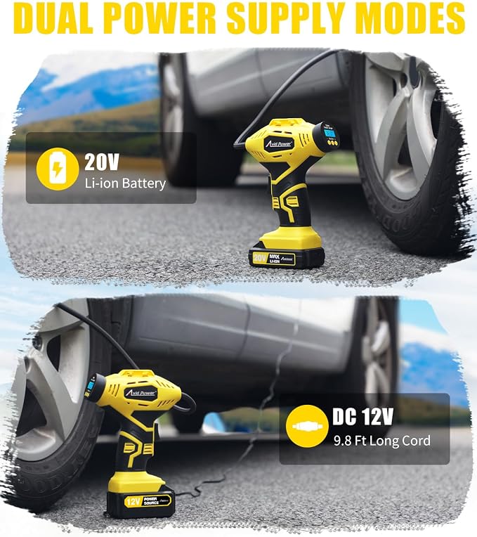 AVID POWER Cordless Tire Inflator Portable Air Compressor, 20V Rechargeable - Image 5
