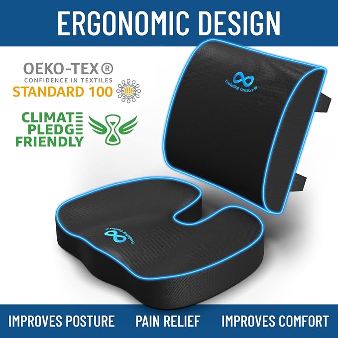 Everlasting Comfort Doctor Recommended Memory Foam Seat Cushion - Image 7