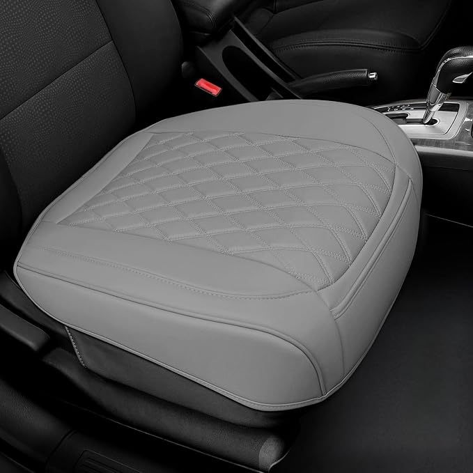 1 Pack Leather Front Car Seat Cover Bottom Car Seat, Anti-Slip and Full Wrap by BEITK