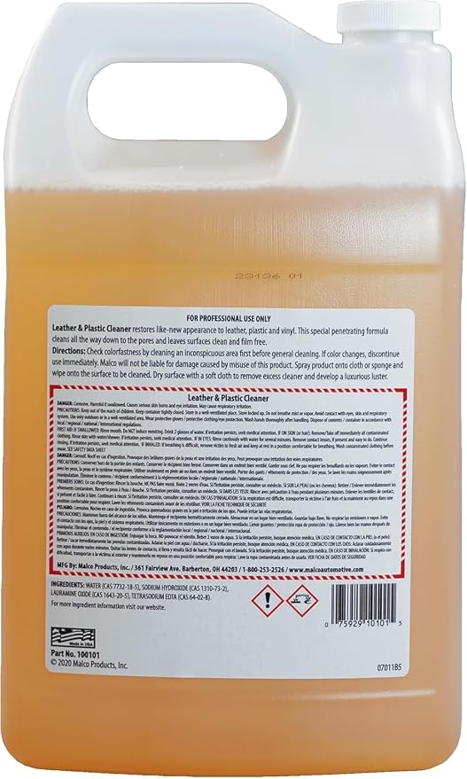 Malco Leather & Plastic Cleaner – Penetrates Deep to Remove Dirt, Grime and - Image 2