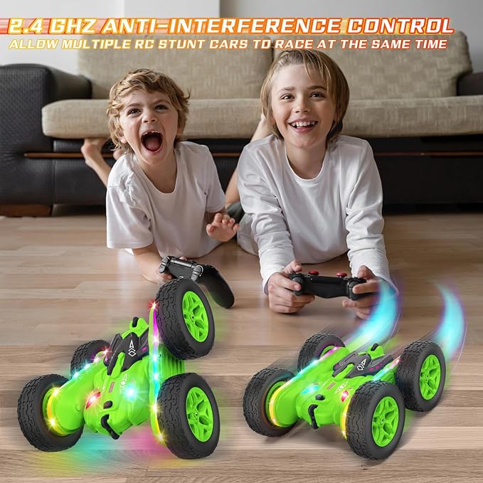 Remote Control Car, Rc Cars Stunt RC Car Toys Upgraded Strip Lights and - Image 2