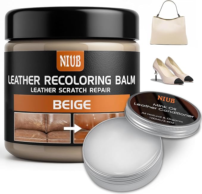 Leather Recoloring Balm Leather Color Restorer Scratch Repair Leather Paint by NIUB