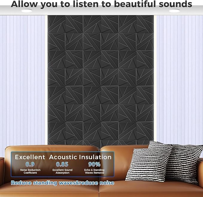 【20 Pack】 Acoustic Panels Self-Adhesive - Image 2