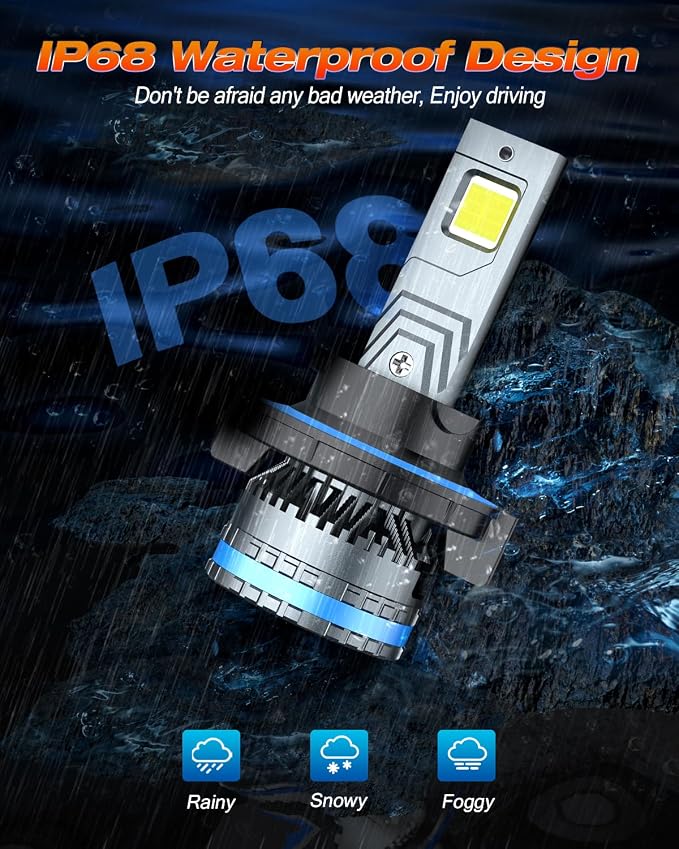 FAHREN 120W High Power H13 Fog Bulbs, 1000% Brighter 1:1 Design 9008 Light Bulbs - Image 7