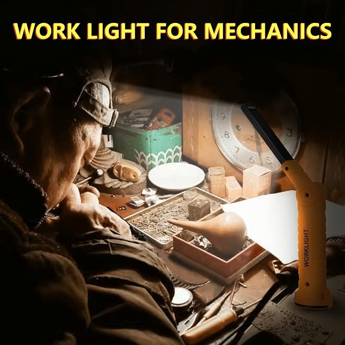 LED Worklight Flashlight, Suranew COB Rechargeable Work Lights - Image 6