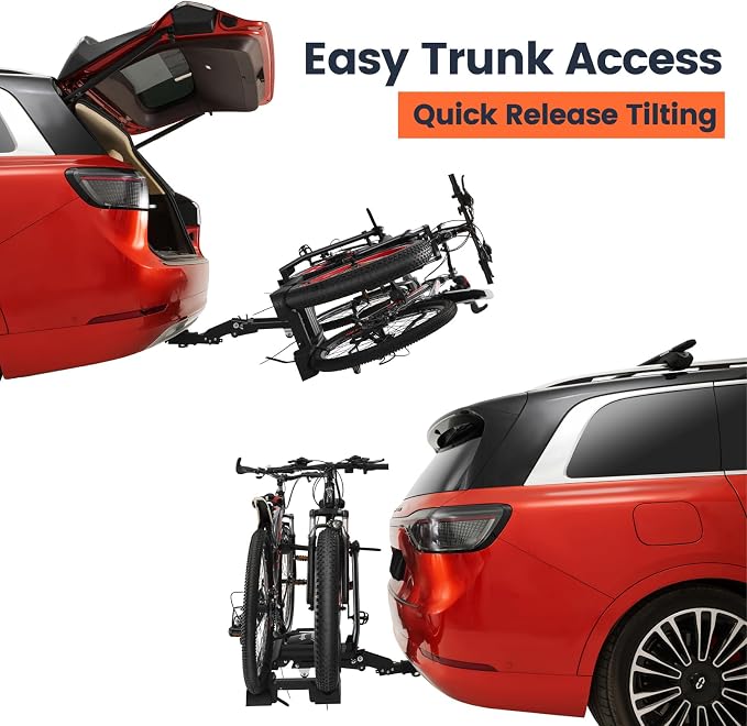 2-Bike Hitch Bike Rack with Ramp - Image 4