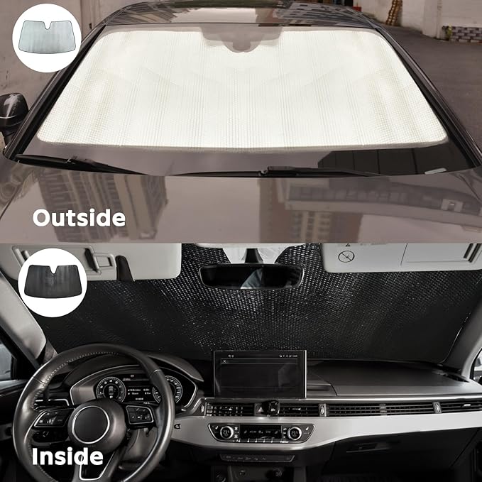 Windshield Sun Shade for Volkswagen VW Jetta 2019-2025 - Image 7