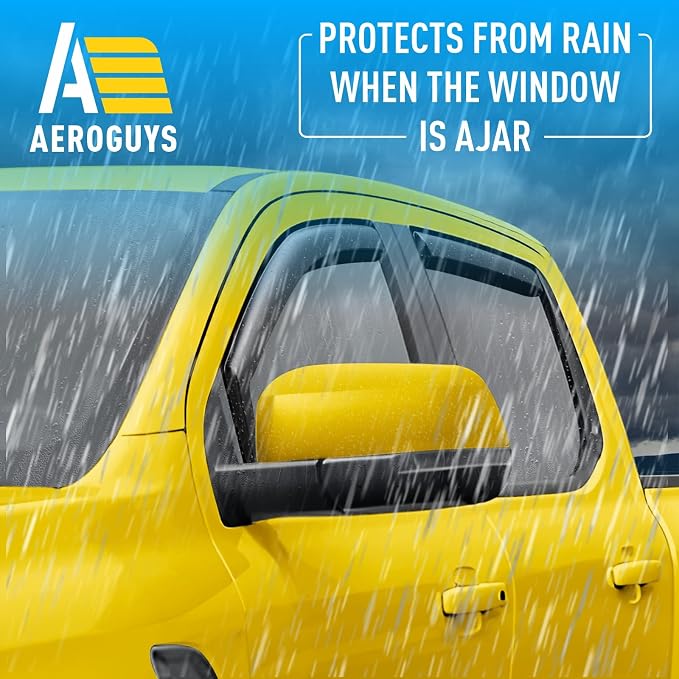 Extra Durable Window Deflectors in-Channel Window Visors Rain Guards Fit - Image 2
