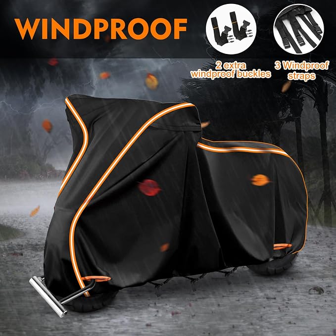 420D Motorcycle Cover for Vespa Scooters, Honda Super Cub, Yamaha Zuma 125 - Image 6