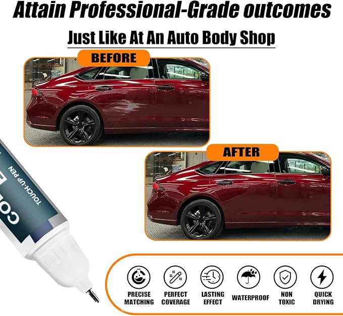 Radiant Red Metallic Touch Up Paint Compatible - Image 2