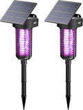 Solar Bug Zapper Outdoor 2 Pack, Garden Mosquito Zapper Waterproof & Cordless & by PESTSNIPER