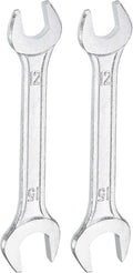 HARFINGTON 2pcs Double Open End Wrench 12mm x 15mm Metric 15 Degree Offset by HARFINGTON