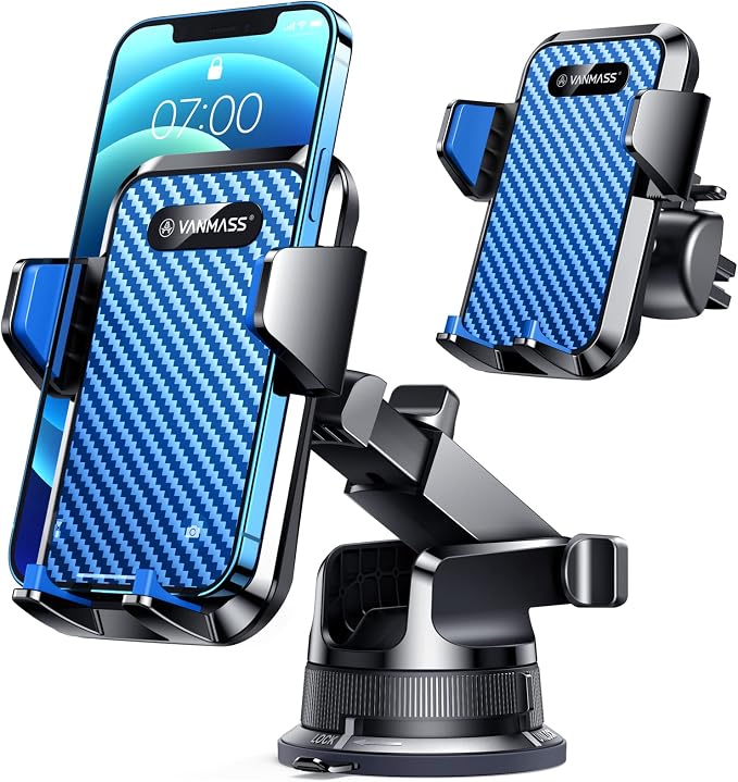 VANMASS Cell Phone Mount Car Dashboard Window Vent Desk Fit - Image 9
