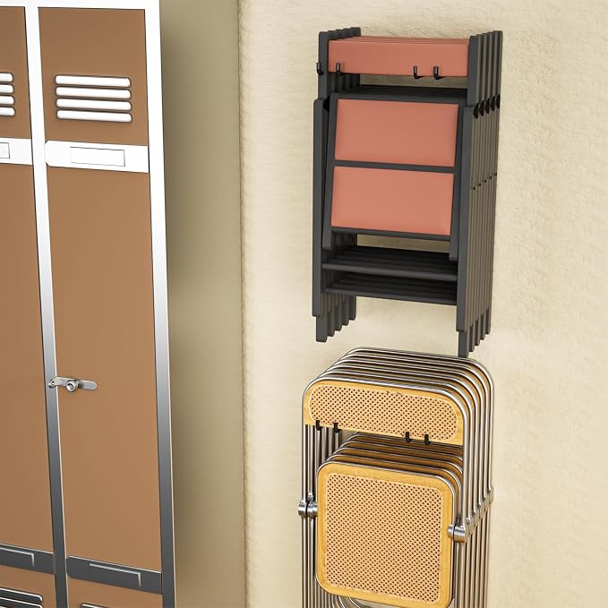 YYR Folding Chair Storage Rack, Garden Tool & Foldable Chairs Organizer Hangers - Image 7