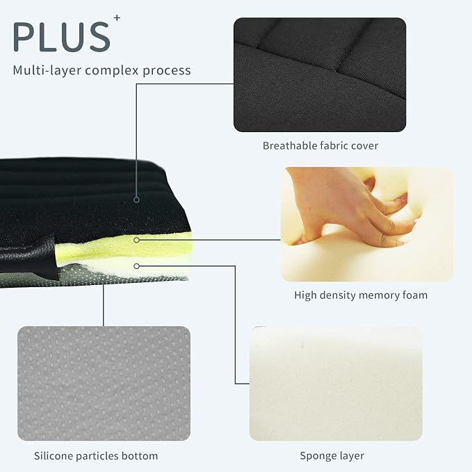 Thick Seat Cushion Memory Foam Car Seat Cushion Pad - Image 4