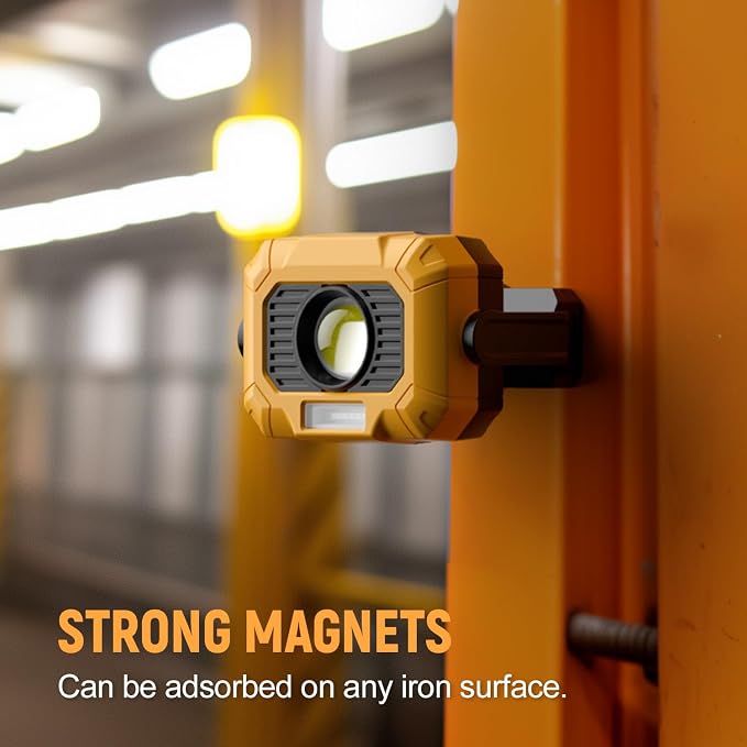 Adelante 2Pack Magnetic Work Light Rechargeable, 1500LM LED Work Light - Image 5