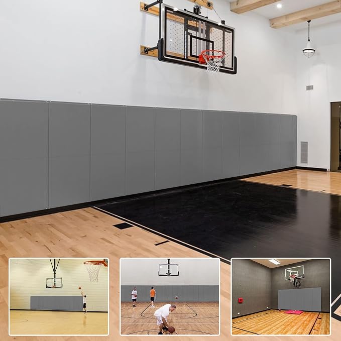 PROGOAL 2"/4" Thick Foam Protection Wall Pad，Gym Basketball-Court by PROGOAL