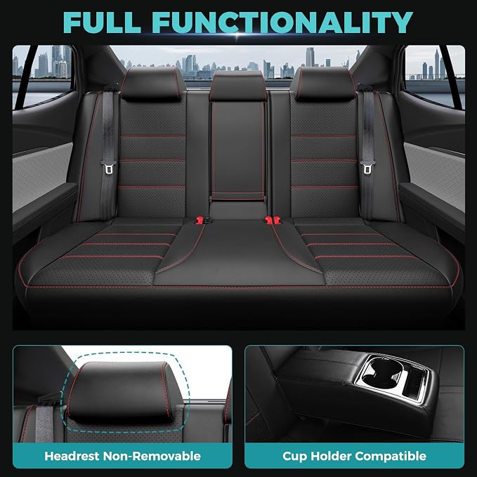 Leather Seat Covers for Toyota Camry 2025 LE SE Hybrid - Image 5