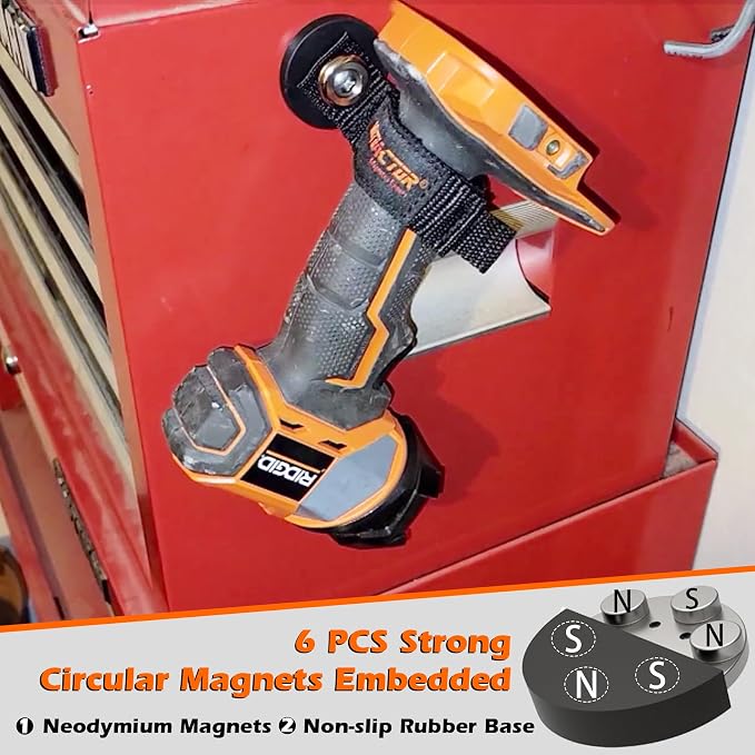 MUTUACTOR Magnetic Hooks Heavy Duty, Non-Slip Magnets Extension Cord Organizer - Image 3