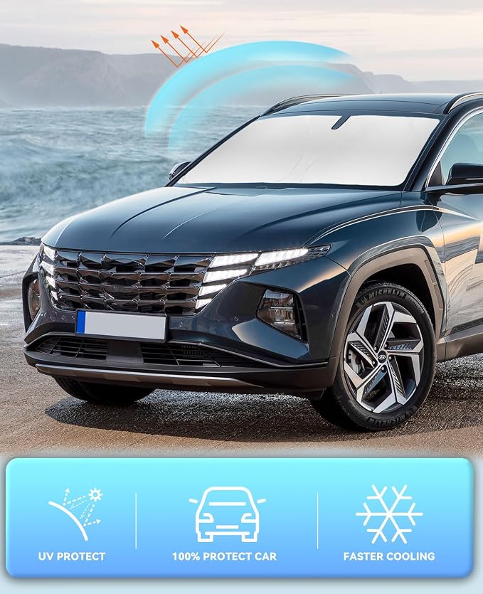 Sun Shade for Tucson Windshield Sunshades for 2016-2020 2021 Tucson for Hyundai - Image 5