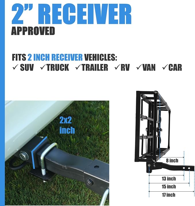 Hitch-Mount Bike Rack for Ebike Heavy-Duty - Image 7
