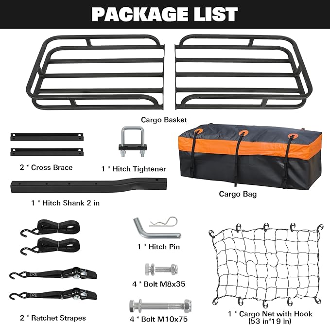 WEIZE Hitch Cargo Carrier for SUV, Truck - Image 4