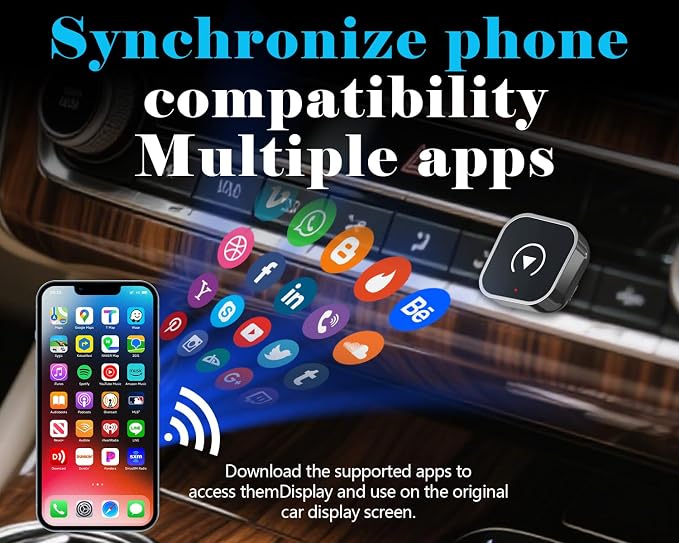 2025 Wireless CarPlay Adapter – Convert Wired to Wireless CarPlay, Mini USB - Image 7