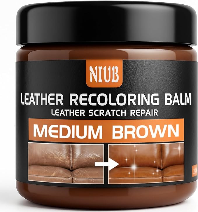 Leather Recoloring Balm Leather Color Restorer Scratch Repair Leather Paint by NIUB