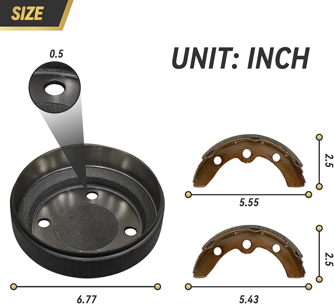 Golf Cart Brake Repair Kit fit Club Car DS 1995-Up and Precedent 2004-Up - Image 5