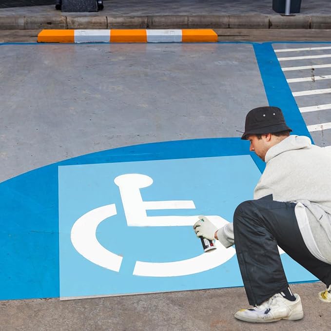 Large Handicap Parking Stencil, 36 Inch Reusable Silicone Disabled Symbol - Image 7