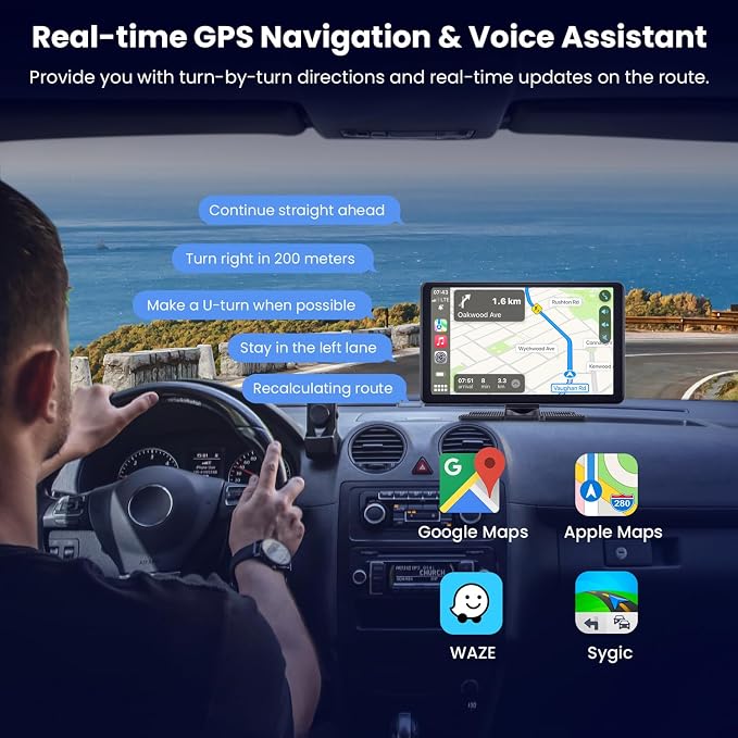 Compatible Wireless Apple CarPlay Android Auto Screen - Image 4
