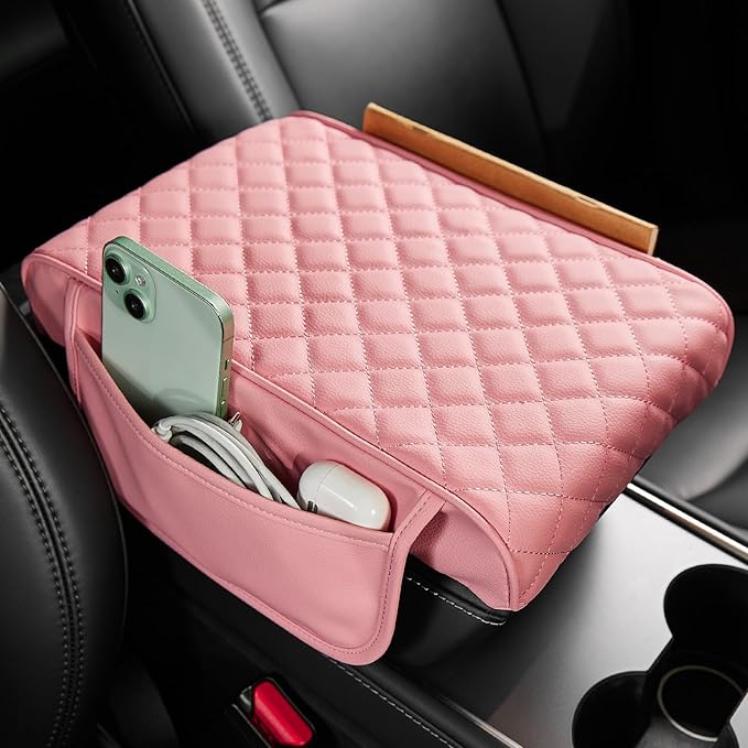JOYTUTUS Pink Center Console Cover by JoyTutus