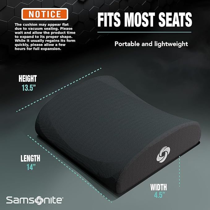 SAMSONITE Lumbar Support Pillow - Image 2