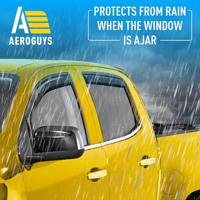 Extra Durable Window Deflectors in-Channel Window Visors Rain Guards Fit - Image 2
