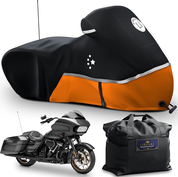Motorcycle Cover Storage for Touring Models Harley Davidson Road King, Road by LILIBZAKI